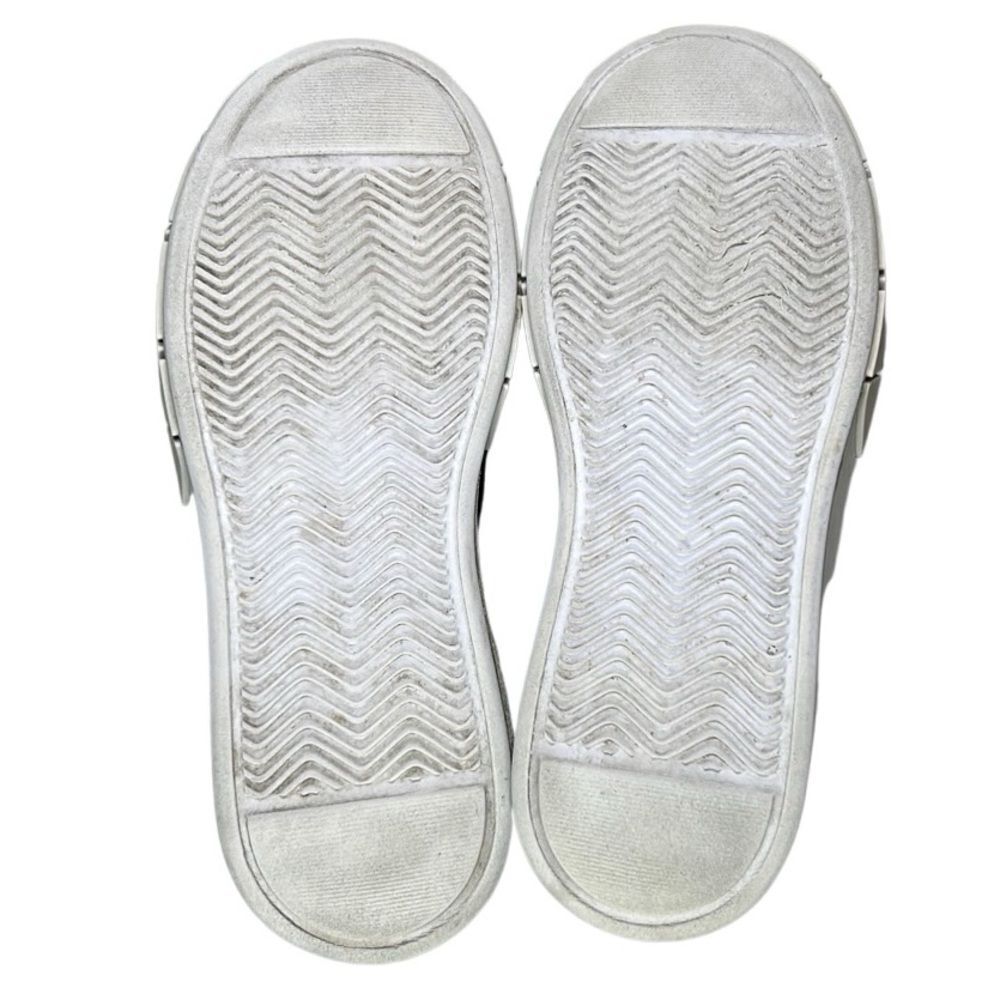 Schutz - Tennis Platform Shoes w/ Logo Strap, Knit, Slip On - Size 7.5, Black - Picture 12 of 16